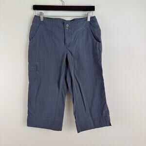 The North Face Pants Women's Size 6 Gray Nylon Hiking Outdoor Capri 18" Inseam